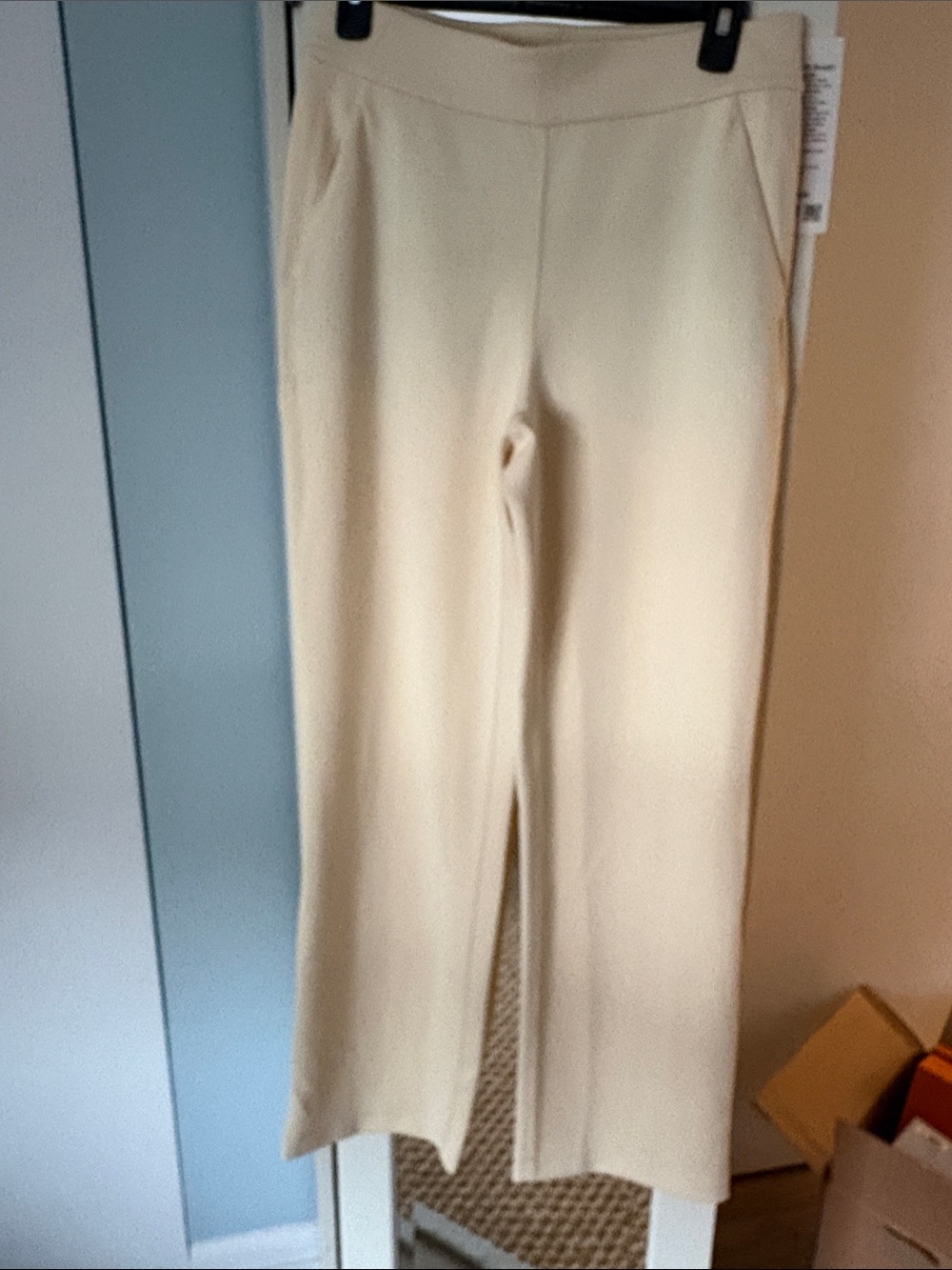 lululemon athletica Cream Wide-Leg Pull-On Pants
